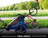 Ricreo Thule Chariot kerékpár tartó - gyermek bicikli adapter 5