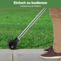 Ricyea Fűszegély Vágó Rozsdamentes Acél Kerti Kés Görgővel 5