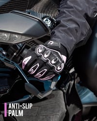 RIDEIRON Nyári Motoros Kesztyű - Érintőképernyős, Csúszásgátló, Légáteresztő, Arany Színű, M-es Méret, Túrázáshoz és Kültéri Sportokhoz 5