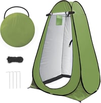 riggoo Pop-Up Sátor WC Zuhany Öltöző Strand Kemping UV40+ Hordtáskával - Green 1