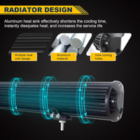 RIGIDON 2x 18cm 120W LED munkalámpa 12V/24V traktor teherautó ATV 5