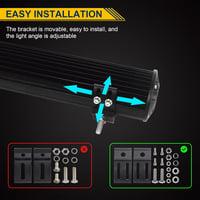 RIGIDON 2x 18cm 120W LED munkalámpa 12V/24V traktor teherautó ATV 7