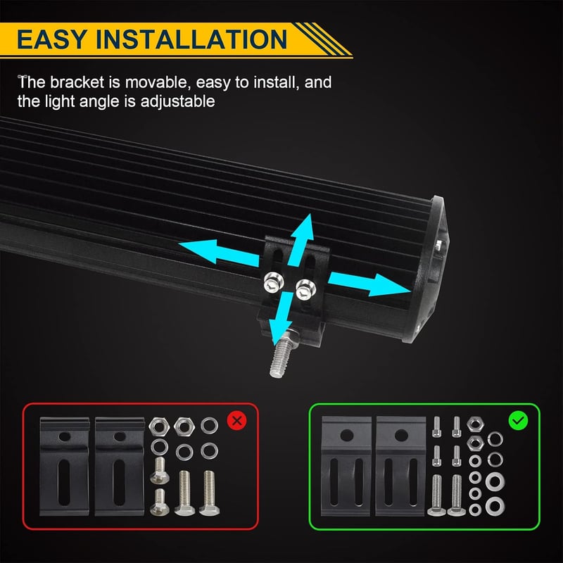 RIGIDON 2x 18cm 120W LED munkalámpa 12V/24V traktor teherautó ATV
