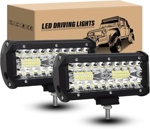 RIGIDON 2x 18cm 120W LED munkalámpa 12V/24V traktor teherautó ATV