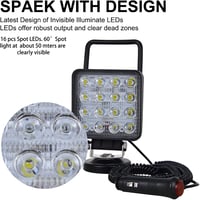 RIGIDON 2x LED munkalámpa mágneses talppal 48W 12V/24V terepjáróhoz traktorhoz 4
