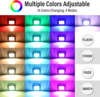 RIGIDON 30W RGB LED reflektor távirányítóval, 16 szín, dimmelhető kerti lámpa 5