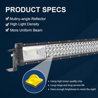 RIGIDON 105cm 540W LED lámpa autóhoz, vízálló meleg fehér off-road világítás 3