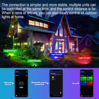 RIGIDON 4x RGB LED reflektor 150W okos kültéri lámpa app vezérléssel 5