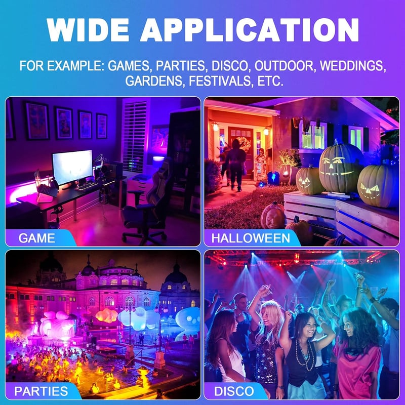 RIGIDON 4x RGB LED reflektor 150W okos kültéri lámpa app vezérléssel