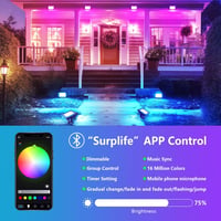 RIGIDON 4x RGB LED reflektor 150W okos kültéri lámpa app vezérléssel 3