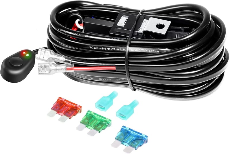 RIGIDON 59 cm 570W LED Fényhíd Kábelköteg-gel, 2x60W Spot Offroad Világítás, Vízálló LED Munkalámpa SUV ATV Teherautó Traktor 6000K