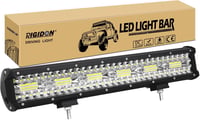 RIGIDON 8D LED Fényhíd 45cm 360W - Vízálló Alumínium Terepfény 12/24V Meleg Fehér - Terepjáró Autó SUV Quad Traktor Kiegészítő 1