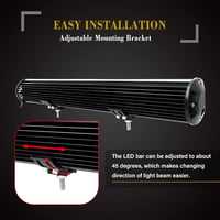 RIGIDON 8D LED Fényhíd 45cm 360W - Vízálló Alumínium Terepfény 12/24V Meleg Fehér - Terepjáró Autó SUV Quad Traktor Kiegészítő 6