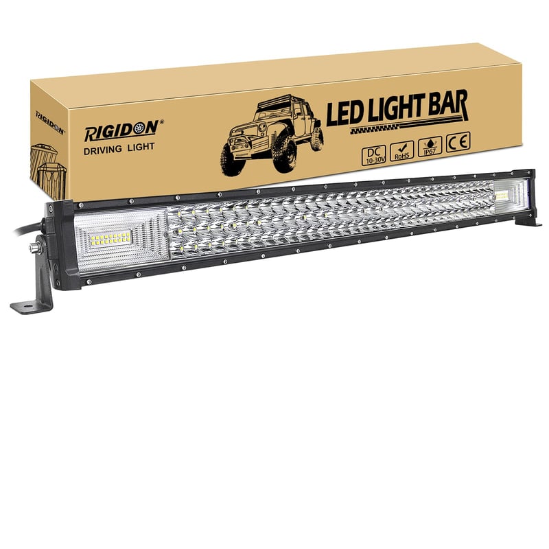 LED svetelná rampa RIGIDON, 32", 405W, offroad, 6000K biela, 12/24V
