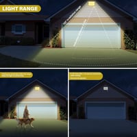 RIGIDON LED Reflektor Mozgásérzékelővel 50W 5000LM IP66 Vízálló Kültéri Lámpa 3000K Meleg Fehér Fény Kerthez Garázshoz Udvarhoz 6