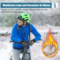 RIGWARL Vízhatlan érintőképernyős téli kerékpáros kesztyű férfiaknak és nőknek fekete mintás szélálló motoros futó túrázóhoz 3