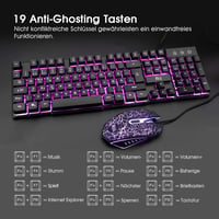 Rii Gaming Billentyűzet és Egér Szett LED Háttérvilágítással PC-hez 3
