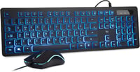 Rii Gaming Billentyűzet és Egér Szett LED Háttérvilágítással, Vezetékes QWERTZ 1