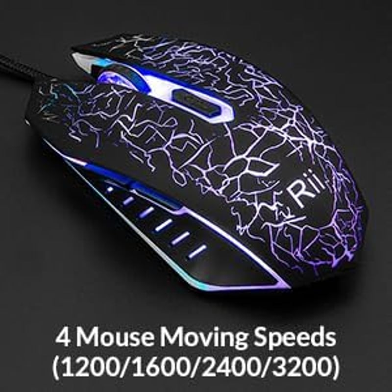 Rii Gaming Billentyűzet és Egér Szett LED Háttérvilágítással PC-hez