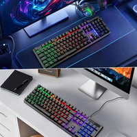 Rii Mechanikus Gaming Billentyűzet QWERTZ Kék Switch Teljes Méret 5