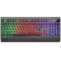 Rii RK204 Bežična igraća tipkovnica s RGB pozadinskim osvjetljenjem - QWERTZ raspored, baterija 1800 mA, domet 9 m, PC/Laptop/Smart TV K 1