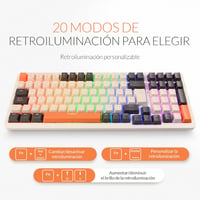 Rii RK909 mechanikus gaming billentyűzet 96% kompakt kék kapcsoló 4