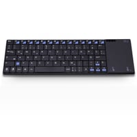 Bezdrôtová klávesnica Rii RT312S s touchpadom, nabíjateľná – čierna 1