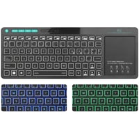 Bezdrôtová Bluetooth klávesnica Rii RT518S s touchpadom a LED podsvietením 1