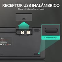Rii RT518S Wireless Bluetooth Billentyűzet LED Háttérvilágítással és Touchpad-del 7