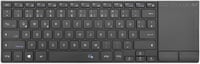 Rii Vezeték Nélküli Billentyűzet Érintőpaddal - 2.4G+Bluetooth Kapcsolat, Német QWERTZ Kiosztás, Ultravékony Dizájn, Kompatibilis Laptop, PC 1