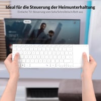 Rii Wireless Billentyűzet Touchpad-del, 2.4GHz + Bluetooth, Újratölthető - White 6
