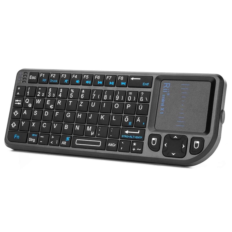 Mini bezdrôtová klávesnica Rii X1 s touchpadom pre TV/PC/Tablet/Xbox/PS3