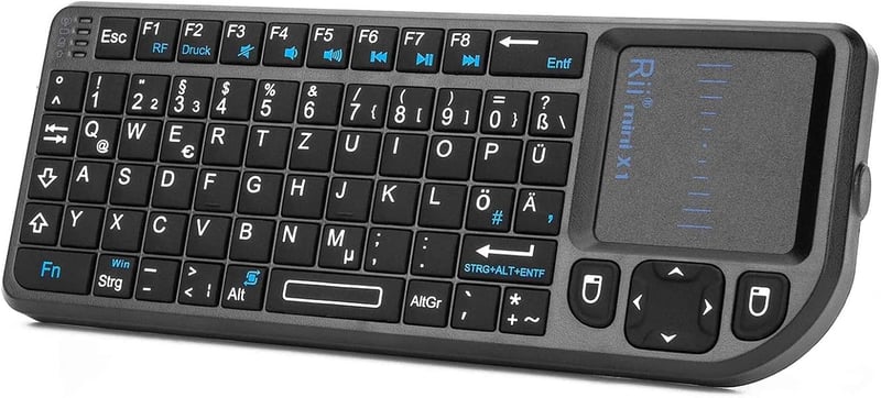 Rii X1 Mini Wireless Billentyűzet Touchpad-dal TV/PC/Tablet/Xbox/PS3-hoz