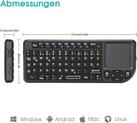 Rii X1 Mini Wireless Billentyűzet Touchpad-dal TV/PC/Tablet/Xbox/PS3-hoz 3