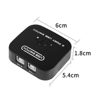 RIIEYOCA USB 2.0 megosztó kapcsoló 2 eszköz 1 nyomtató szkennerhez USB periféria váltó adapter box 7