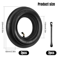 Cameră de aer pentru roabă Riisoyu cu valvă curbată TR87, 4.10/3.50-4" - 2 bucăți 7