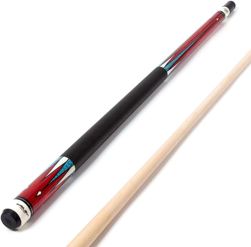 Riley Centurion Amerikai Biliárd Dákó 58" 13mm-es Fejjel, Műbőr Markolattal és Kemény Tokkal, 147cm, Bézs