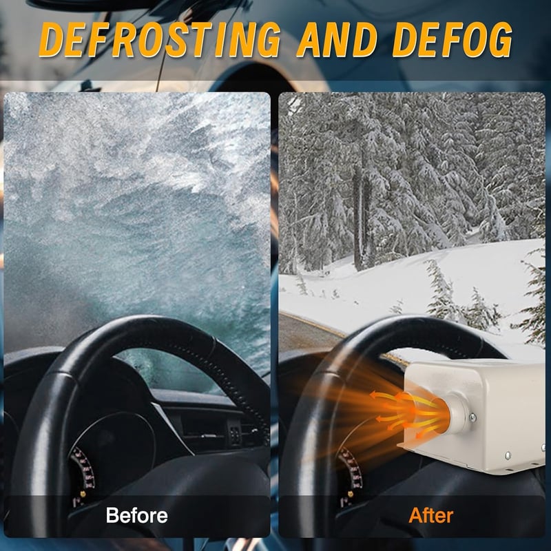 Riloer 24V 800W autófűtő motorhome ablaktisztító defrost ventillátor