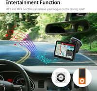 Riloer 7 hüvelykes hordozható autós GPS navigációs készülék HD térképpel, kapacitív érintőképernyővel, teherautóhoz és autóhoz, 3D és FM fun 6