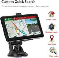 Riloer 7 hüvelykes hordozható autós GPS navigációs készülék HD térképpel, kapacitív érintőképernyővel, teherautóhoz és autóhoz, 3D és FM fun 4