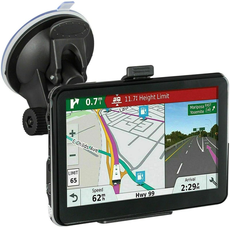 Riloer 7 hüvelykes hordozható autós GPS navigációs készülék HD térképpel, kapacitív érintőképernyővel, teherautóhoz és autóhoz, 3D és FM fun