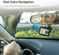 Riloer 7 hüvelykes hordozható autós GPS navigációs készülék HD térképpel, kapacitív érintőképernyővel, teherautóhoz és autóhoz, 3D és FM fun 7