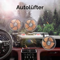 Prenosný autoventilátor Riloer, trojhlavý, 360-stupňový otočný elektrický chladič do autozapaľovača pre nákladné autá, obytné vozidlá, SUV a lode 2