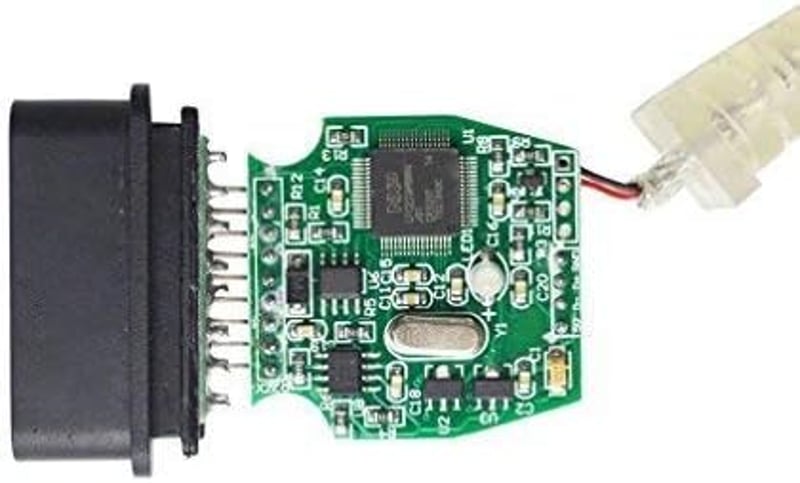 Riloer OBD2 hibakód olvasó MINI VCI J2534 V13.00.022 16 pin TIS Techstream kábel szoftver CD