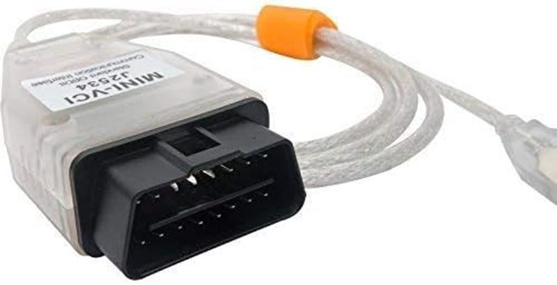 Riloer OBD2 hibakód olvasó MINI VCI J2534 V13.00.022 16 pin TIS Techstream kábel szoftver CD