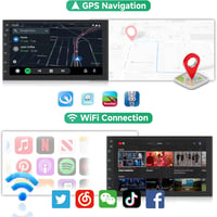 Rimoody 2 DIN Android autórádió GPS navigációval, 7", 1+32 GB 3