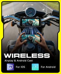 Rimoody 6.86" Carplay Motoros Kijelző Vezeték Nélküli Android Kijelzővel IP68 4