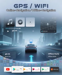 9-palcové autorádio Rimoody s Androidom pre Mercedes Benz A W169, B W245, Vito W639, Viano, W906 Sprinter – DAB+, 4G+64G, 8-jadrový procesor, bezdrôtový CarPlay, GPS, WiFi 7