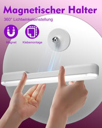Rinfency LED Sminkasztal Lámpa Dimmer Funkcióval, Hordozható Tükör Világítás 360° Forgatható 5