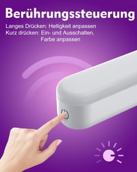 Rinfency LED Sminkasztal Lámpa Dimmer Funkcióval, Hordozható Tükör Világítás 360° Forgatható 4